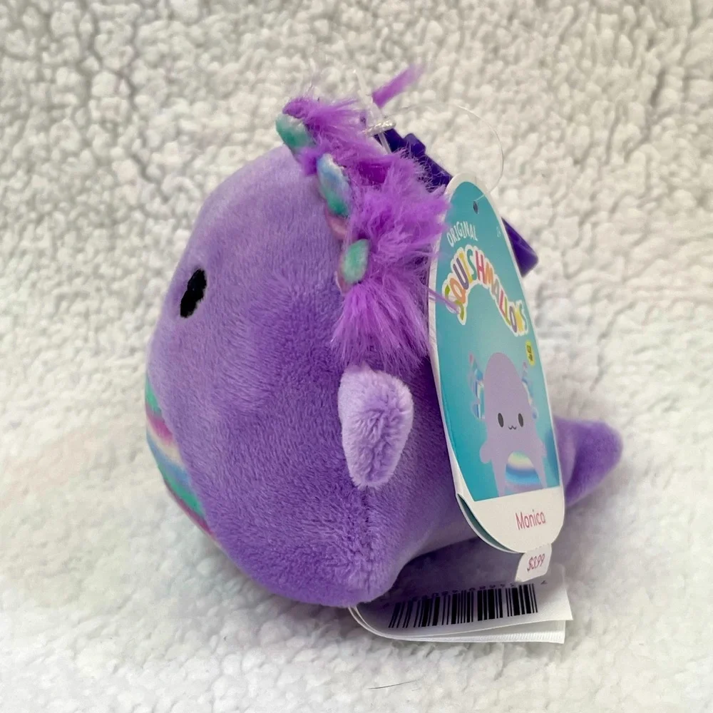 Squishmallows Monica Axolotl Clip 3.5”